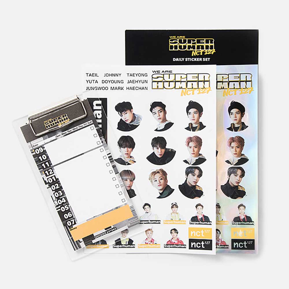 NCT 127 DAILY STICKER SET  [ WE ARE SUPERHUMAN ]