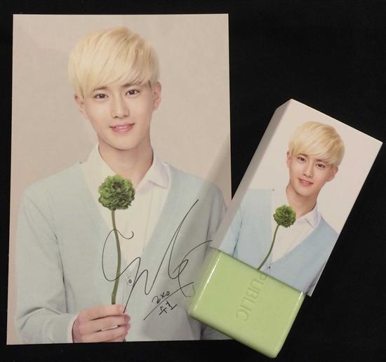 MUSIC PLAZA Goods SUHO / EXO</strong><br/>CLEANSING FOAM SOAP+1 POST CARD<br/>GREEN TEA SCENT