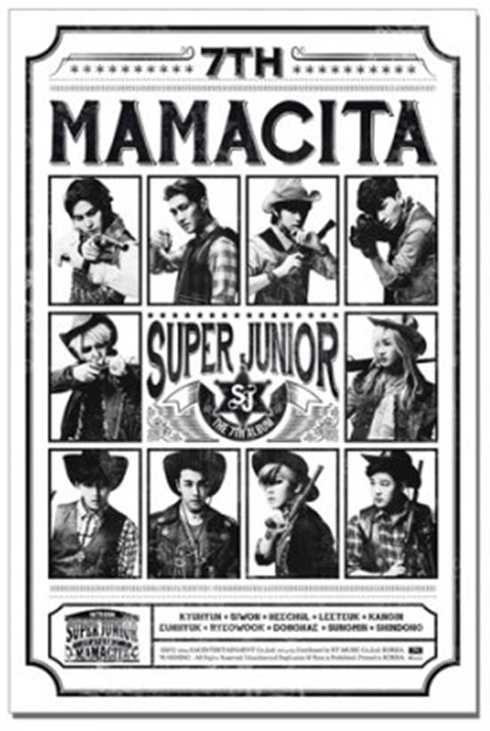 MUSIC PLAZA Poster 슈퍼주니어 | SUPER JUNIOR<br/>MAMACITA VERSION B<br/>26" X 36"