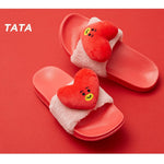 MUSIC PLAZA Goods TATA BT21 PLUSH DOLL SLIPPERS | SIZE : 8 /  LIMITED EDITION | OFFICIAL MD