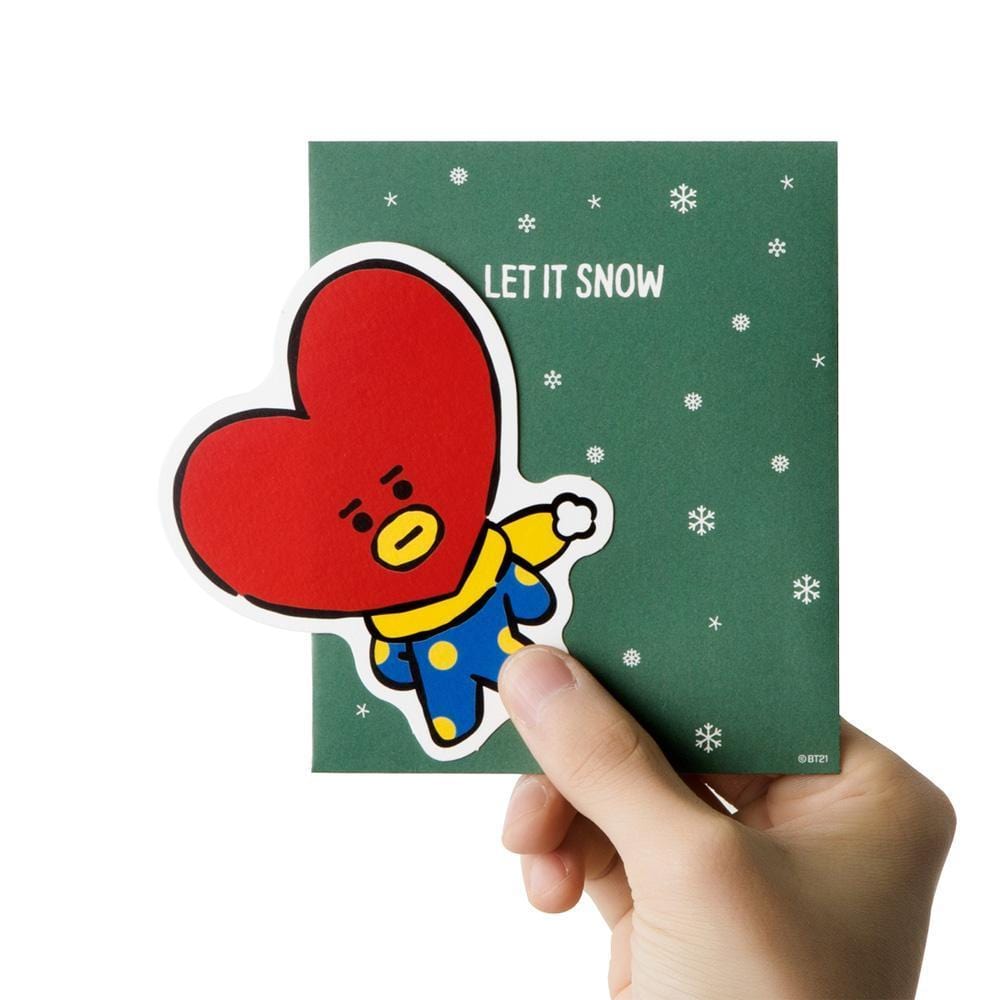 BT21 [ WINTER ] MESSAGE CARD TATA VERSION - Music Plaza