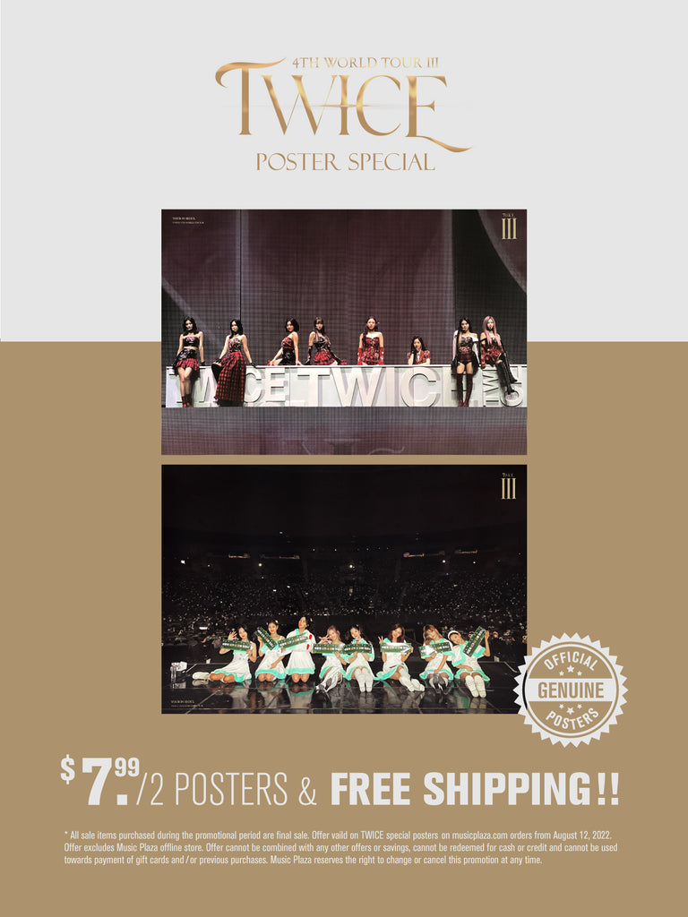 트와이스 | TWICE | 4TH WORLD TOUR III IN SEOUL | (2 SET) POSTER SPECIAL