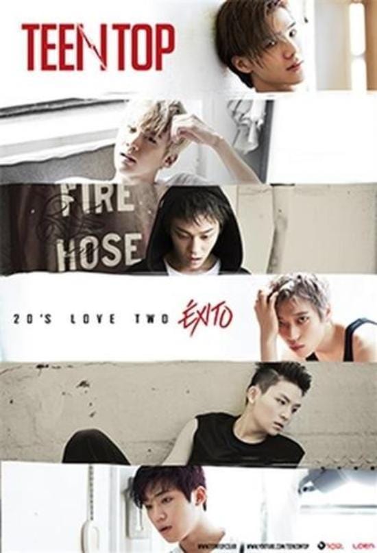 MUSIC PLAZA Poster Teen Top | 틴탑 | TOP 20'S LOVE TWO EXITO 24" X 35"