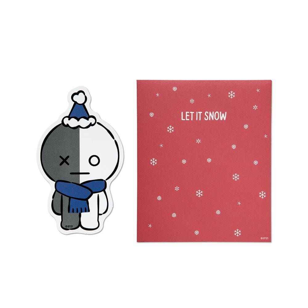 MUSIC PLAZA Goods WINTER BT21 [ VAN ] MESSAGE CARD