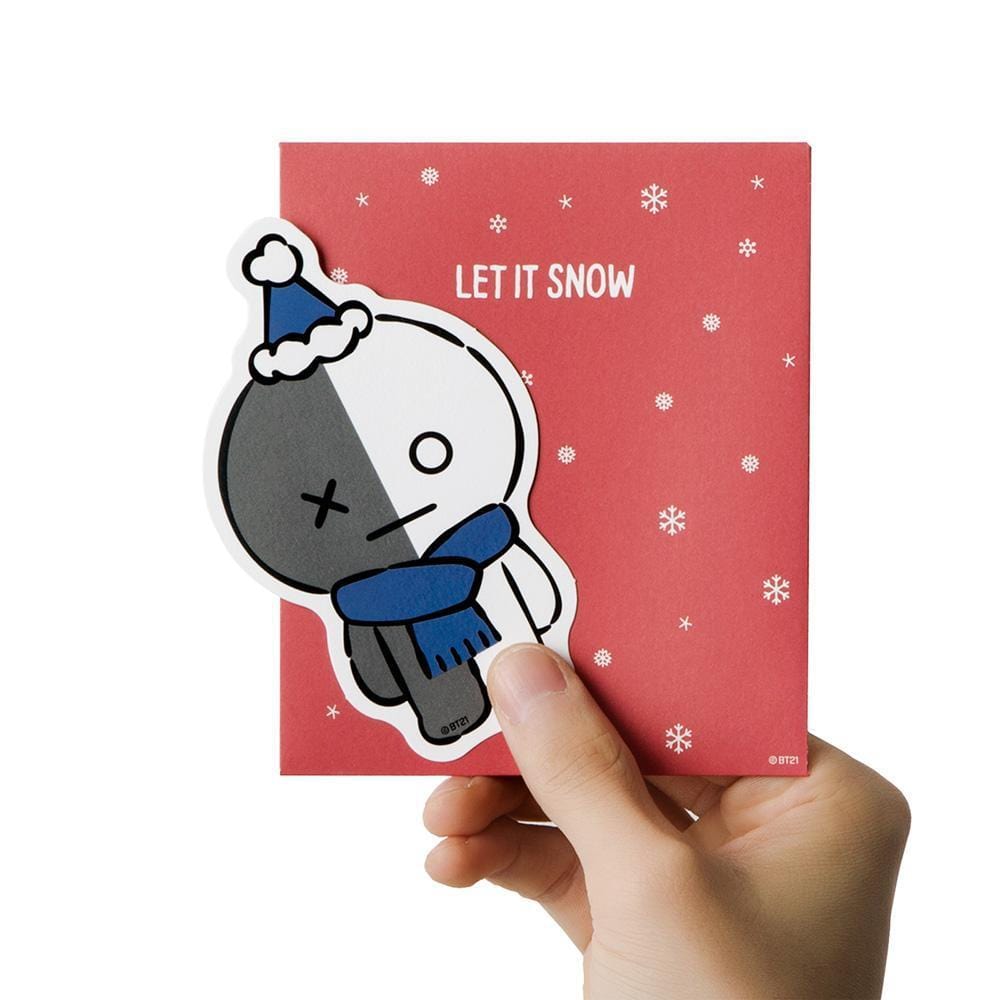 MUSIC PLAZA Goods WINTER BT21 [ VAN ] MESSAGE CARD