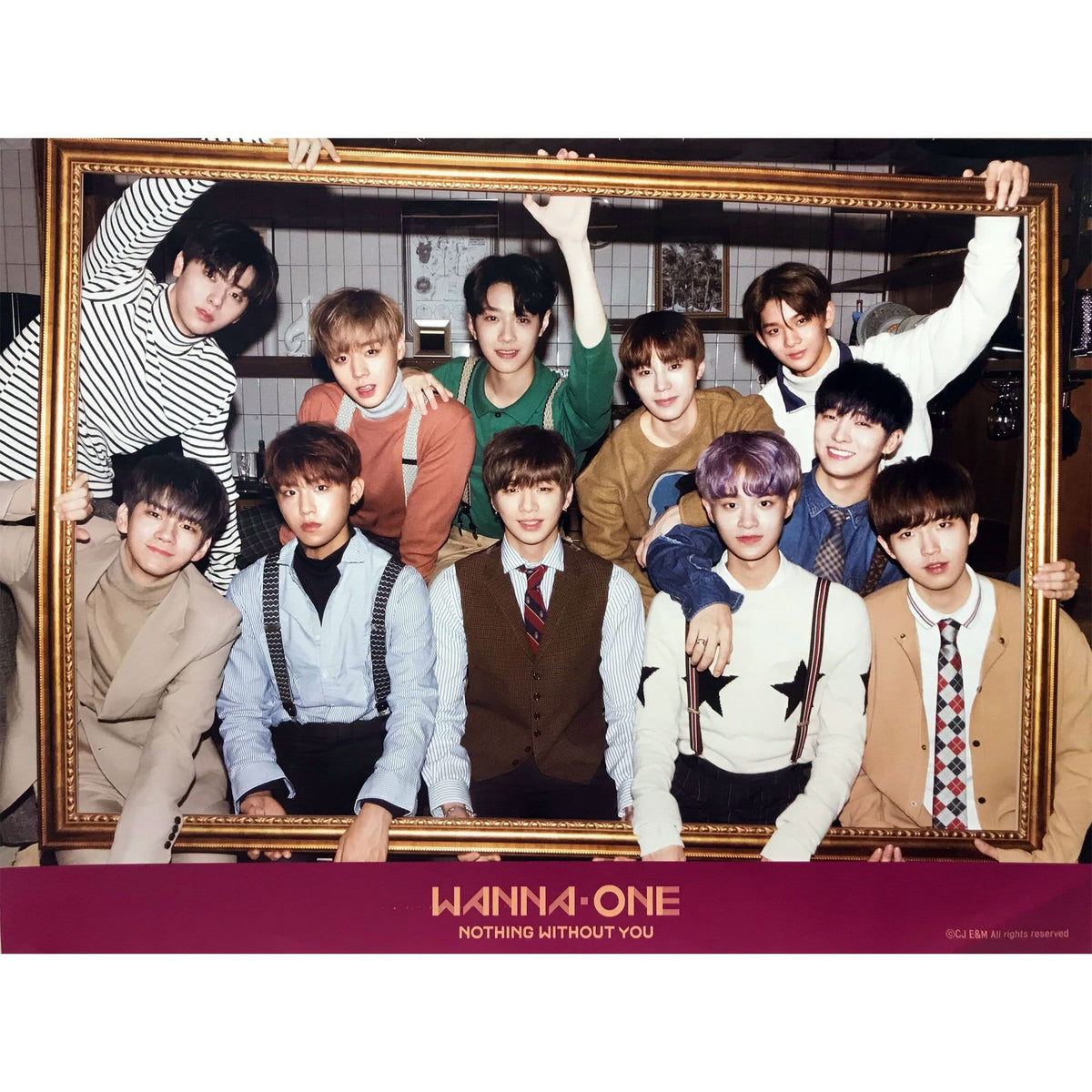 MUSIC PLAZA Poster B version Wanna one | 워너원 | Nothing without you | POSTER