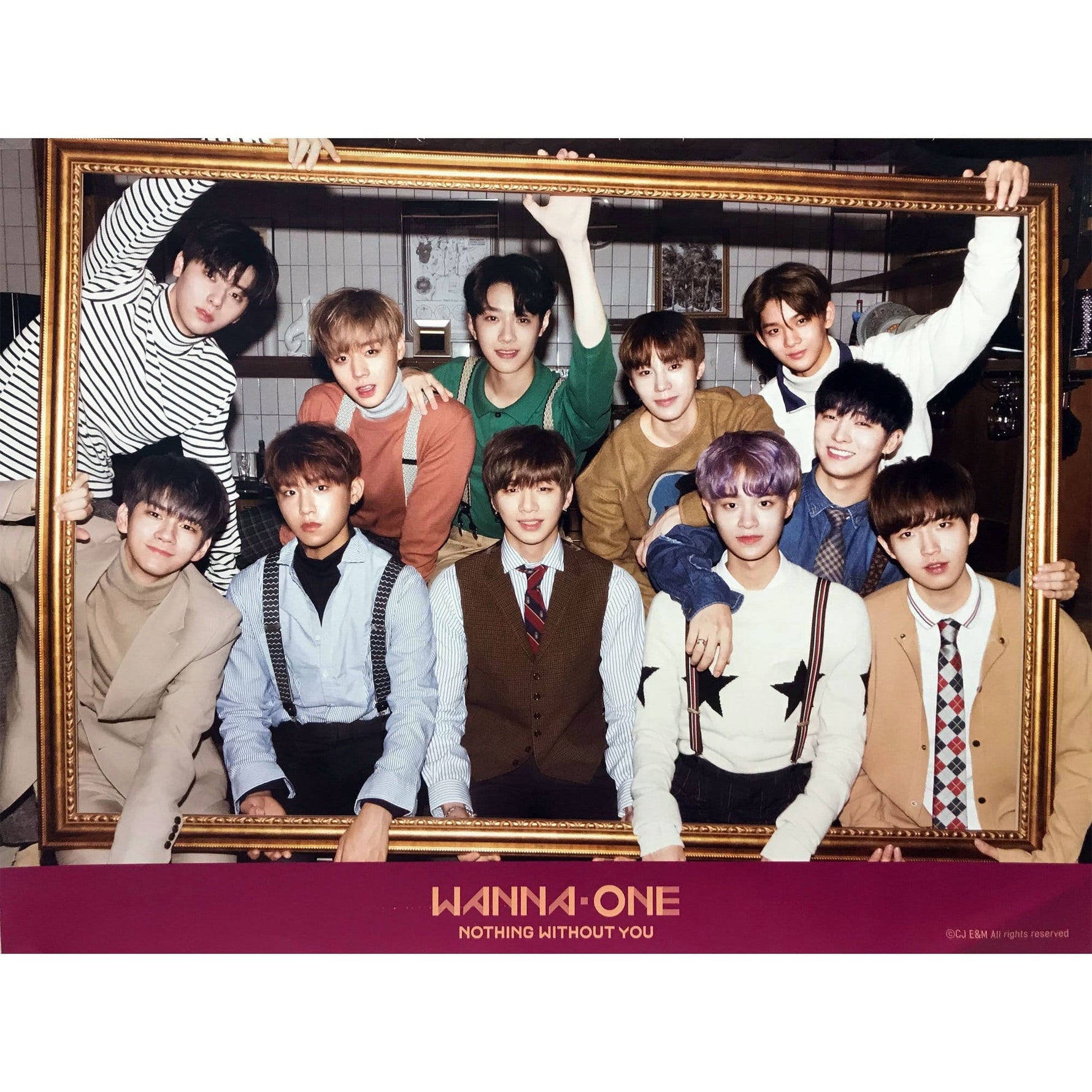 MUSIC PLAZA Poster B version Wanna one | 워너원 | Nothing without you | POSTER