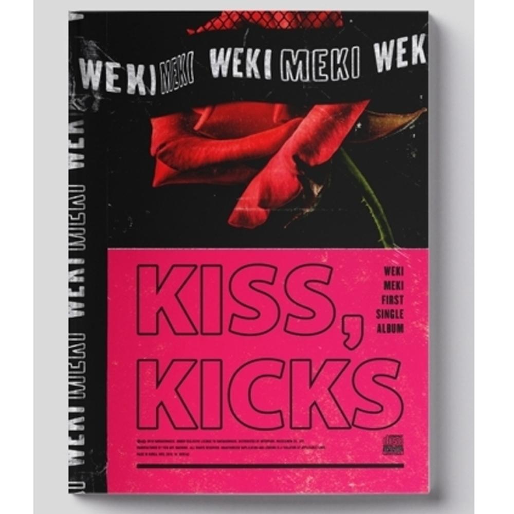 MUSIC PLAZA CD KISS VERSION (Pink) WEKI MEKI 1ST SINGLE ALBUM [ KISS, KICKS ]