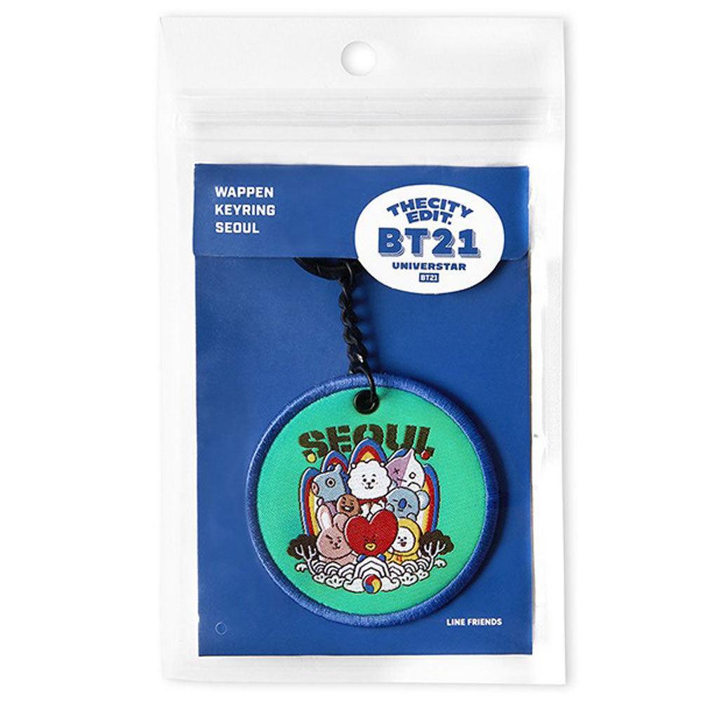 BT21 [ THE CITY EDITION ] WAPPEN KEYRING - Music Plaza