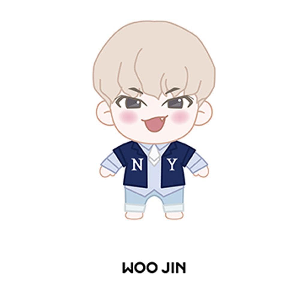 MUSIC PLAZA Goods PARK WOO JIN WANNA ONE CHARACTER PLUSH DOLL+ 1 PHOTO CARD | OFFICIAL MD