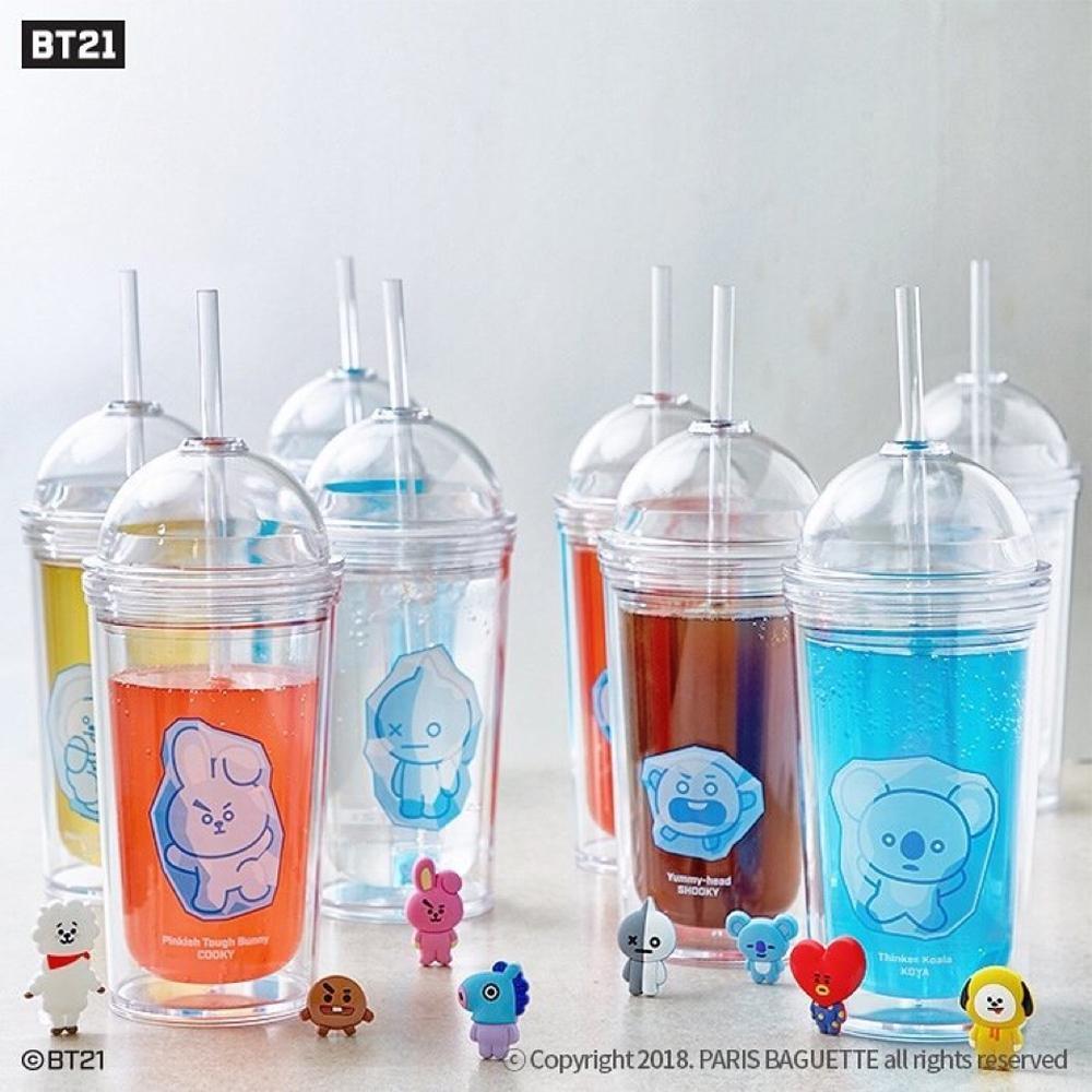 MUSIC PLAZA Goods RJ BT21 * BTS Ice Tumbler  - Official Limited Bottles