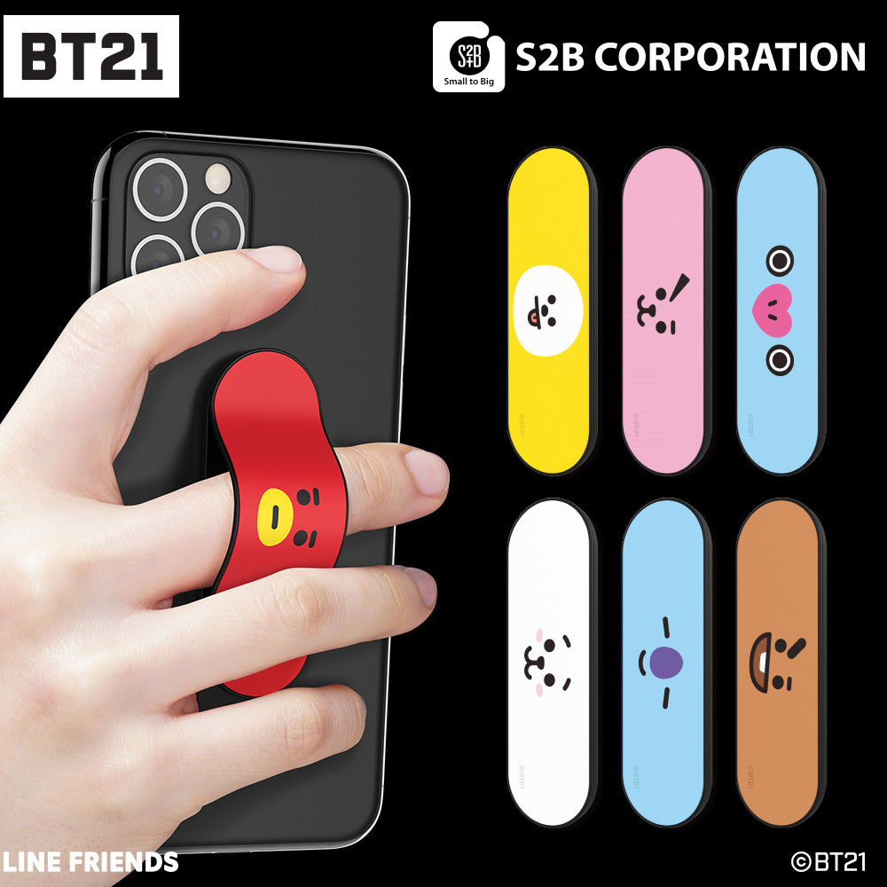 BT21 FACE HOLDER STICK PHONE STANDING