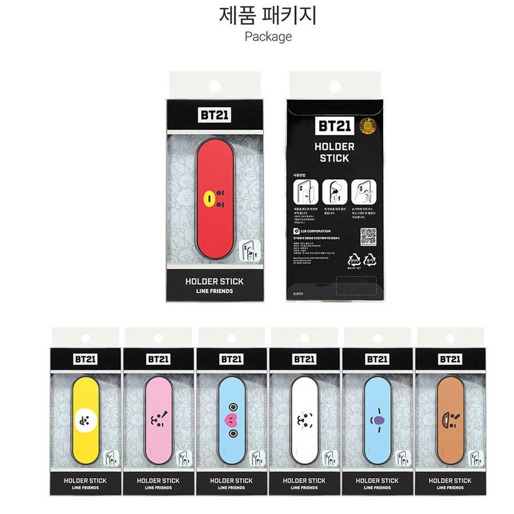 BT21 FACE HOLDER STICK PHONE STANDING