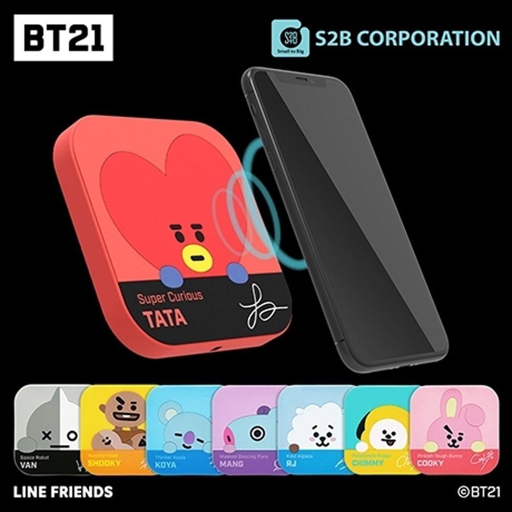 MUSIC PLAZA Goods TATA BT21 [ WIRELESS CHARGER + CABLE ] OFFICIAL MD