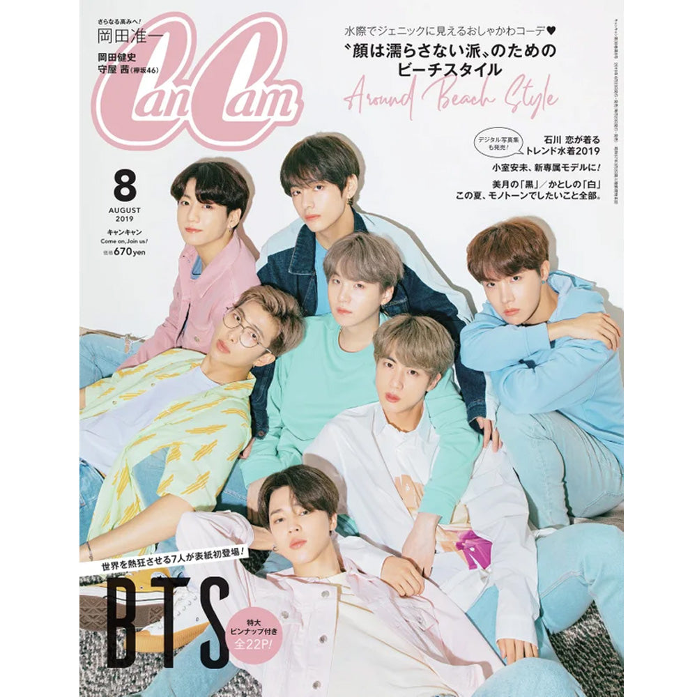 CANCAM [ 2019-8 ] COVER BTS story JAPANESE MAGAZINE