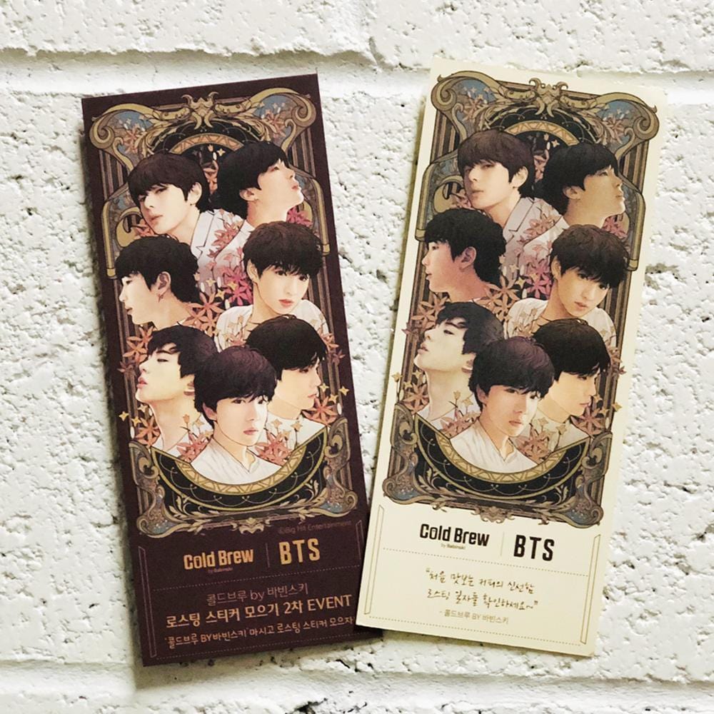 방탄소년단 | BTS COLD BREW COFFEE STICKER + PHOTOCARD SET - Music