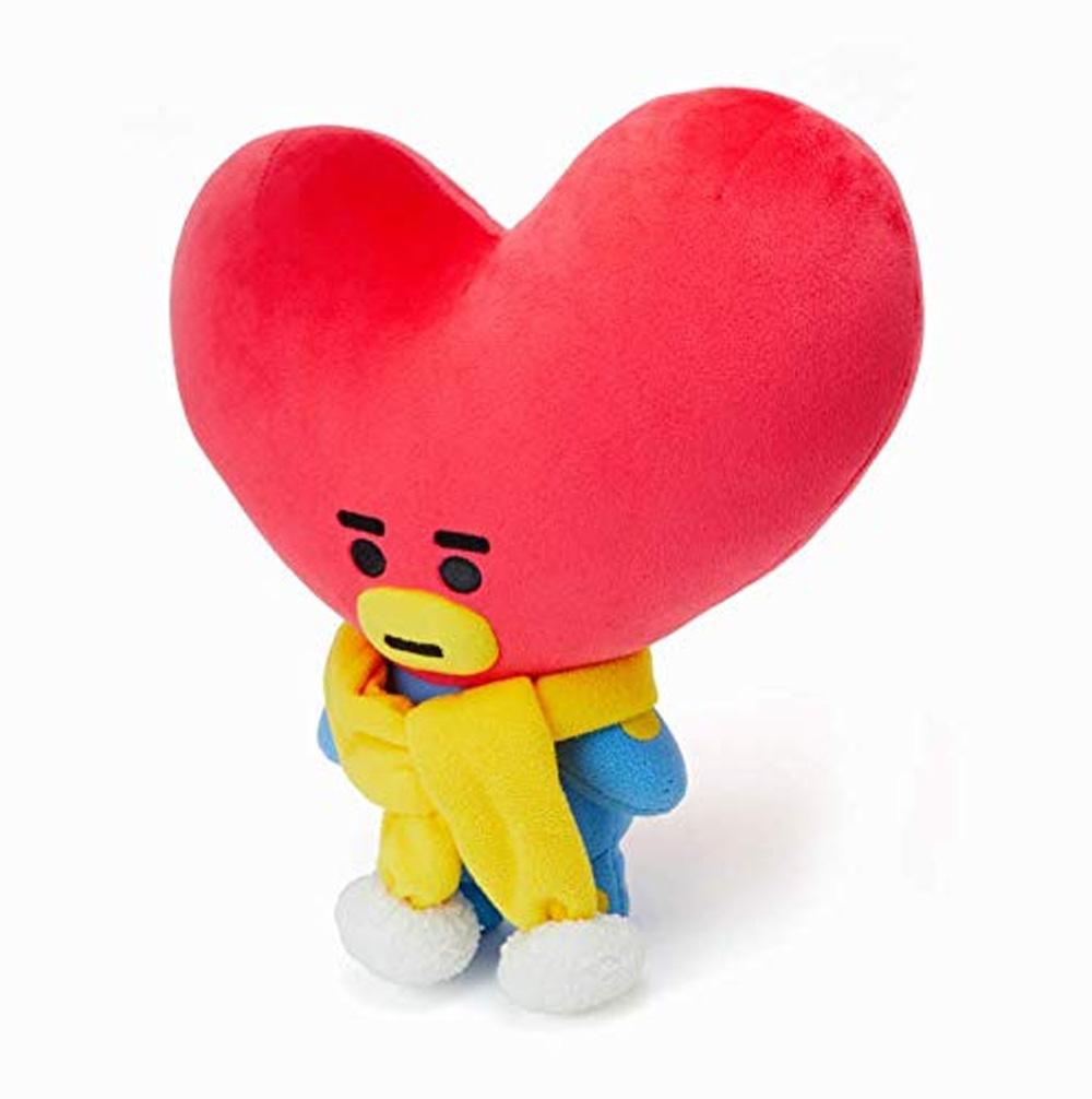 MUSIC PLAZA Goods BT21 WINTER STANDING PLUSH DOLL [ TATA] OFFICIAL MD