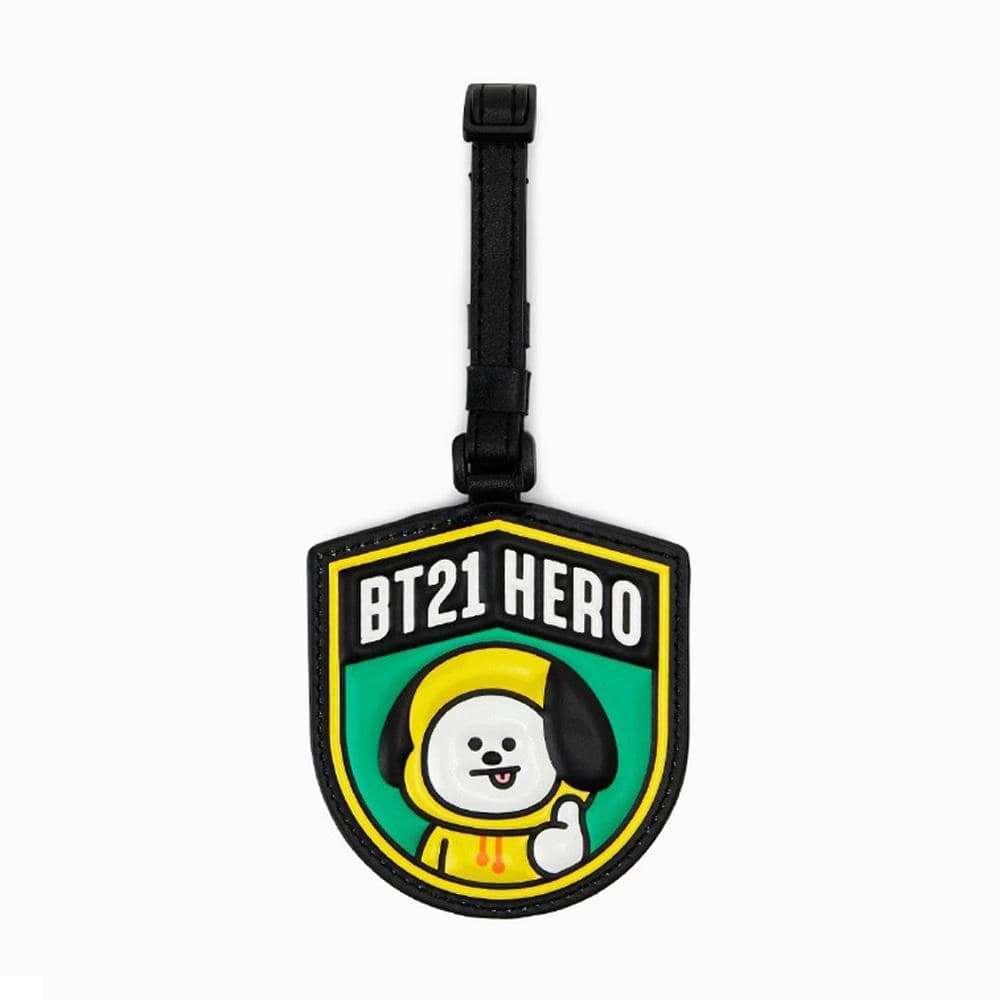 MUSIC PLAZA Goods CHIMMY BT21 OFFICIAL GOODS [ WAPPEN NAME TAG- LUGGAGE TAG ]