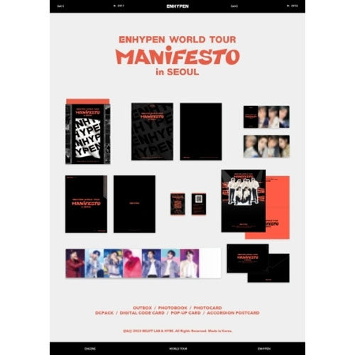 엔하이픈 | ENHYPEN WORLD TOUR [ MANIFESTO ] in SEOUL DIGITAL CODE