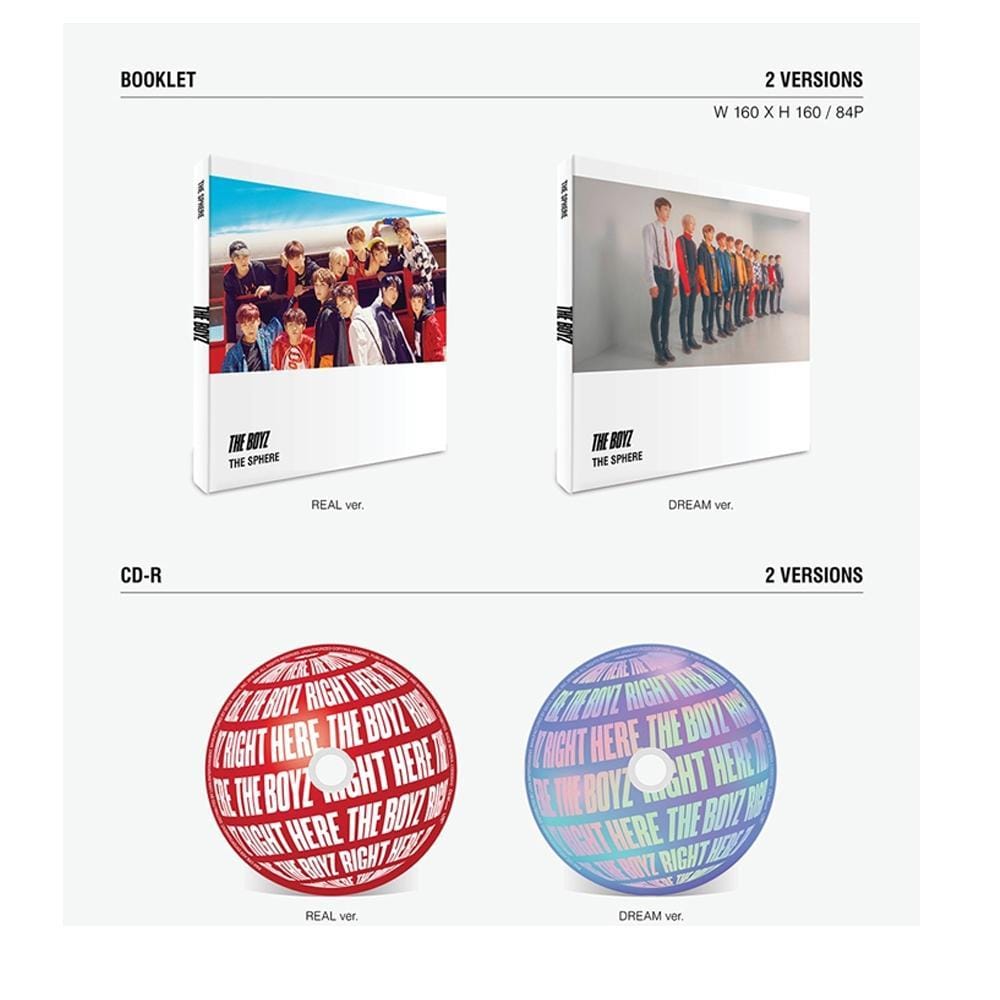 MUSIC PLAZA CD Real Version The Boyz | 더보이즈 | 1st Single Album | The Sphere
