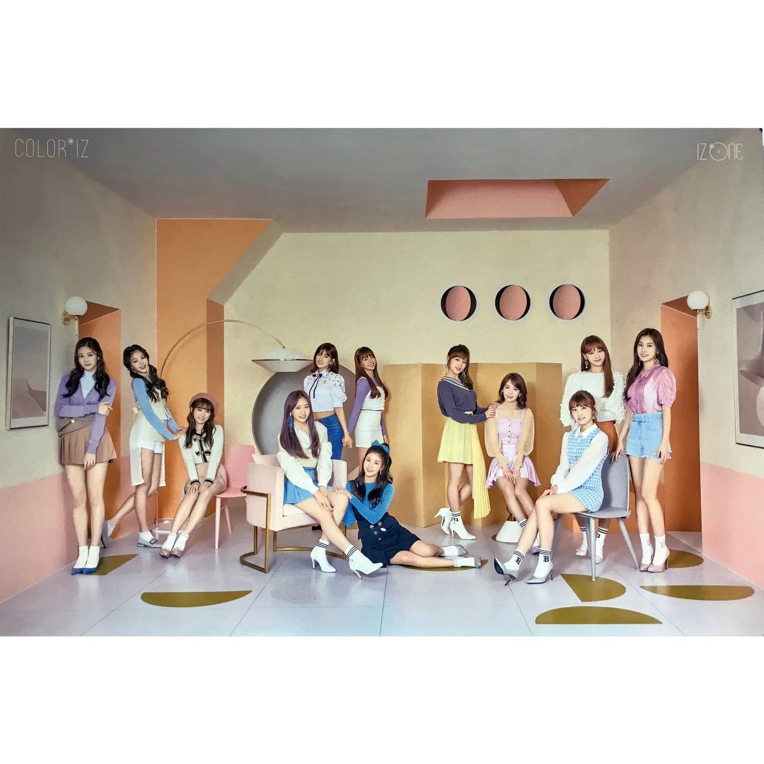 MUSIC PLAZA Poster A. ver 아이즈원 | IZ* ONE | 1ST MINI ALBUM [ COLOR*IZ ] | POSTER