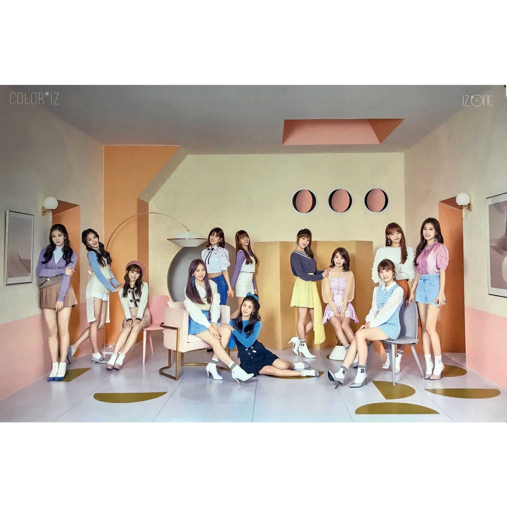 MUSIC PLAZA Poster A. ver 아이즈원 | IZ* ONE | 1ST MINI ALBUM [ COLOR*IZ ] | POSTER