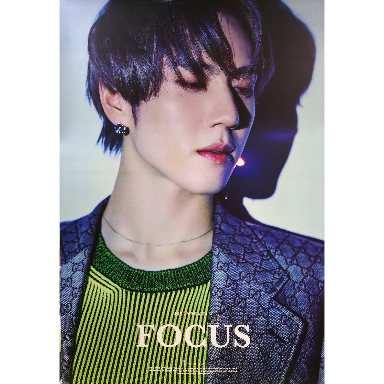 저스투 | JUS2 | 1ST MINI ALBUM [ FOCUS ] | (YUGYEOM VER.) POSTER ONLY