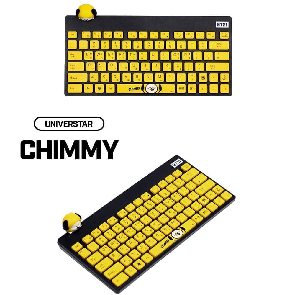 MUSIC PLAZA Goods CHIMMY BT21 ROYCHE OFFICIAL WIRELESS KEYBOARD