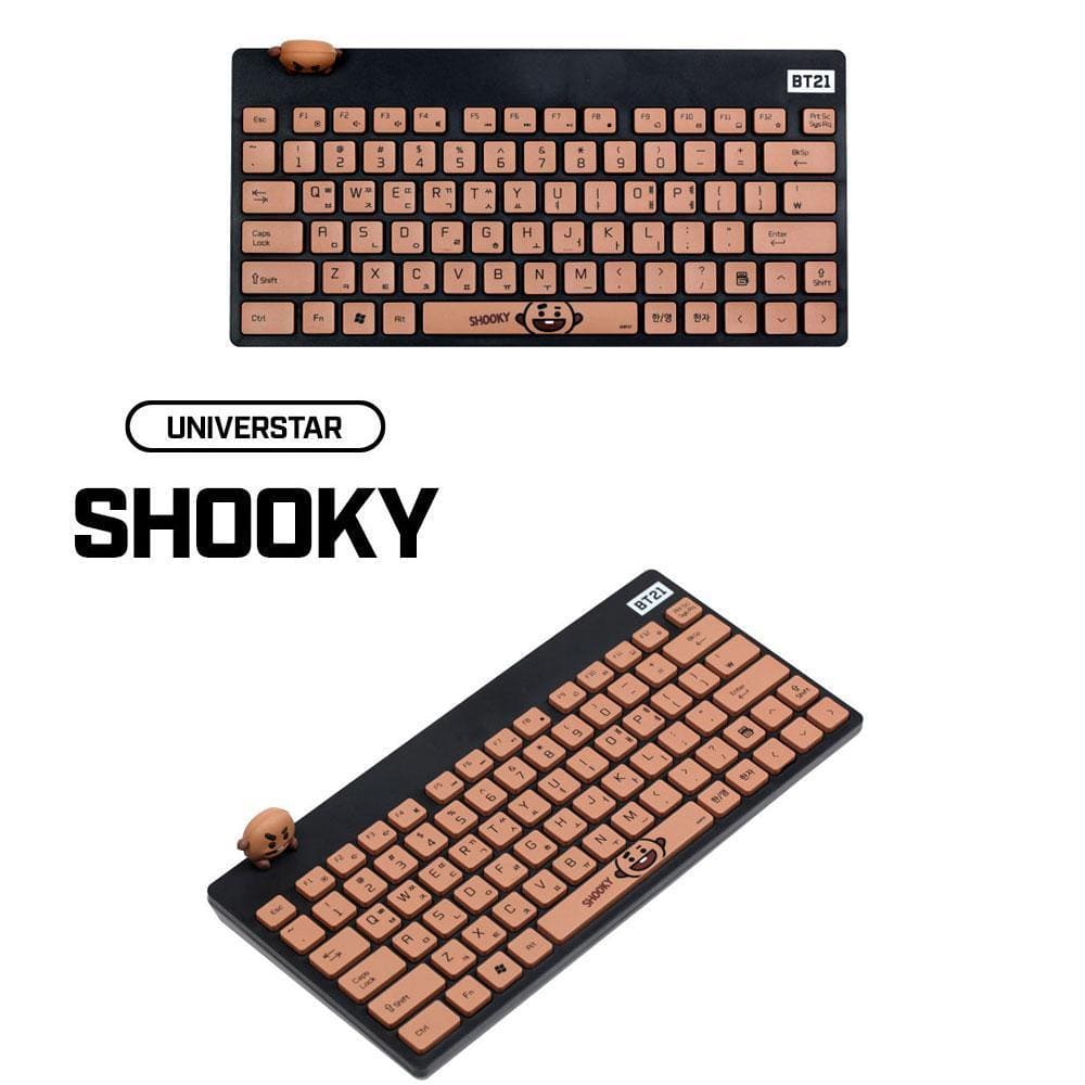 MUSIC PLAZA Goods SHOOKY BT21 ROYCHE OFFICIAL WIRELESS KEYBOARD