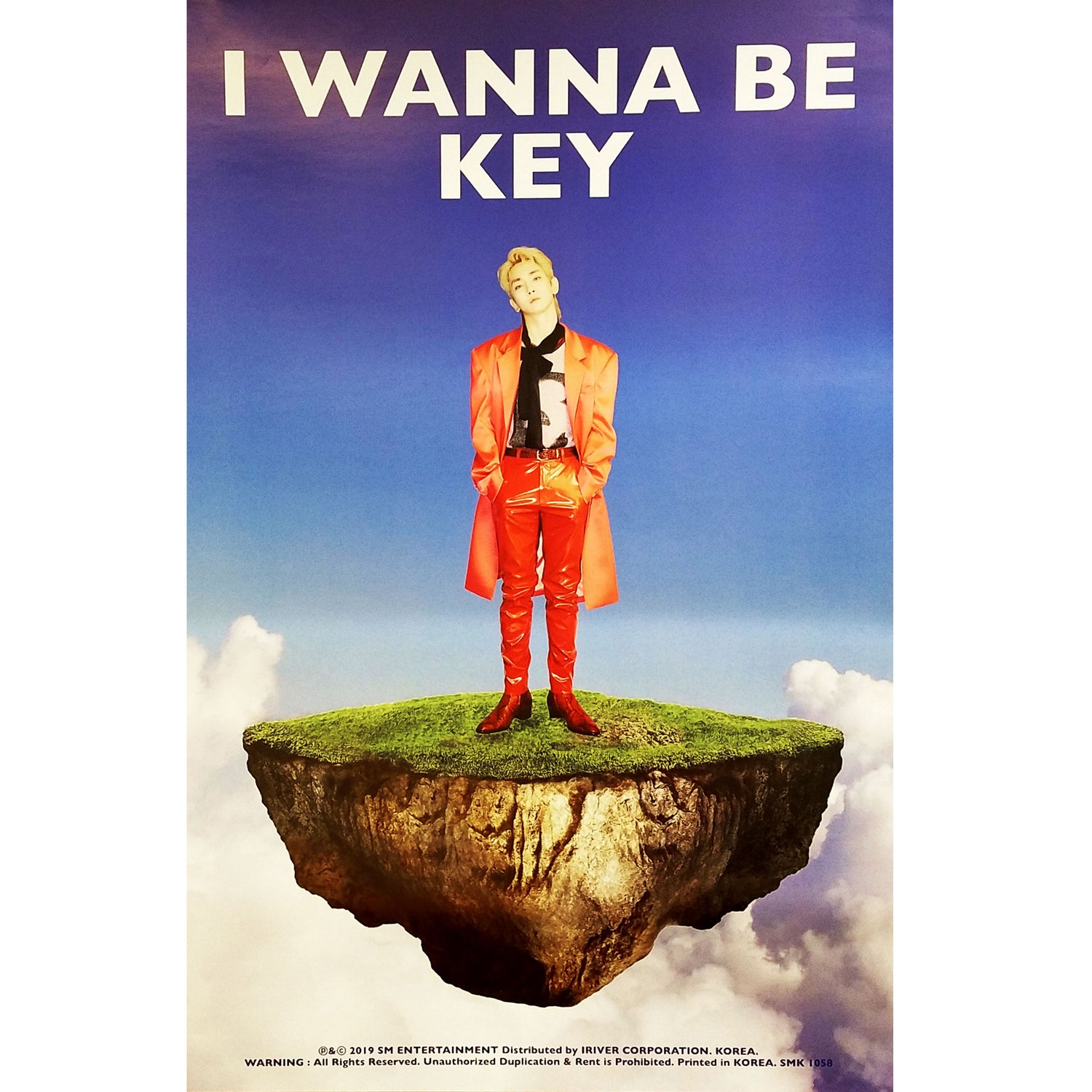 키 | KEY | 1ST ALBUM REPACKAGE [ I WANNA BE ] | (B VER.) POSTER ONLY