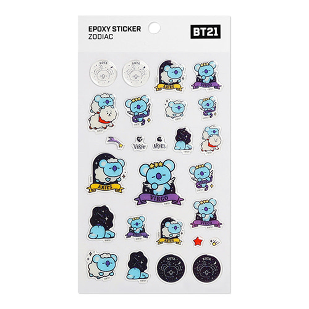 BT21 [ ZODIAC ] EPOXY STICKER - Music Plaza