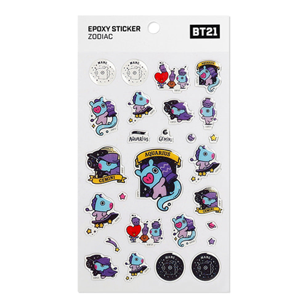 BT21 [ ZODIAC ] EPOXY STICKER - Music Plaza