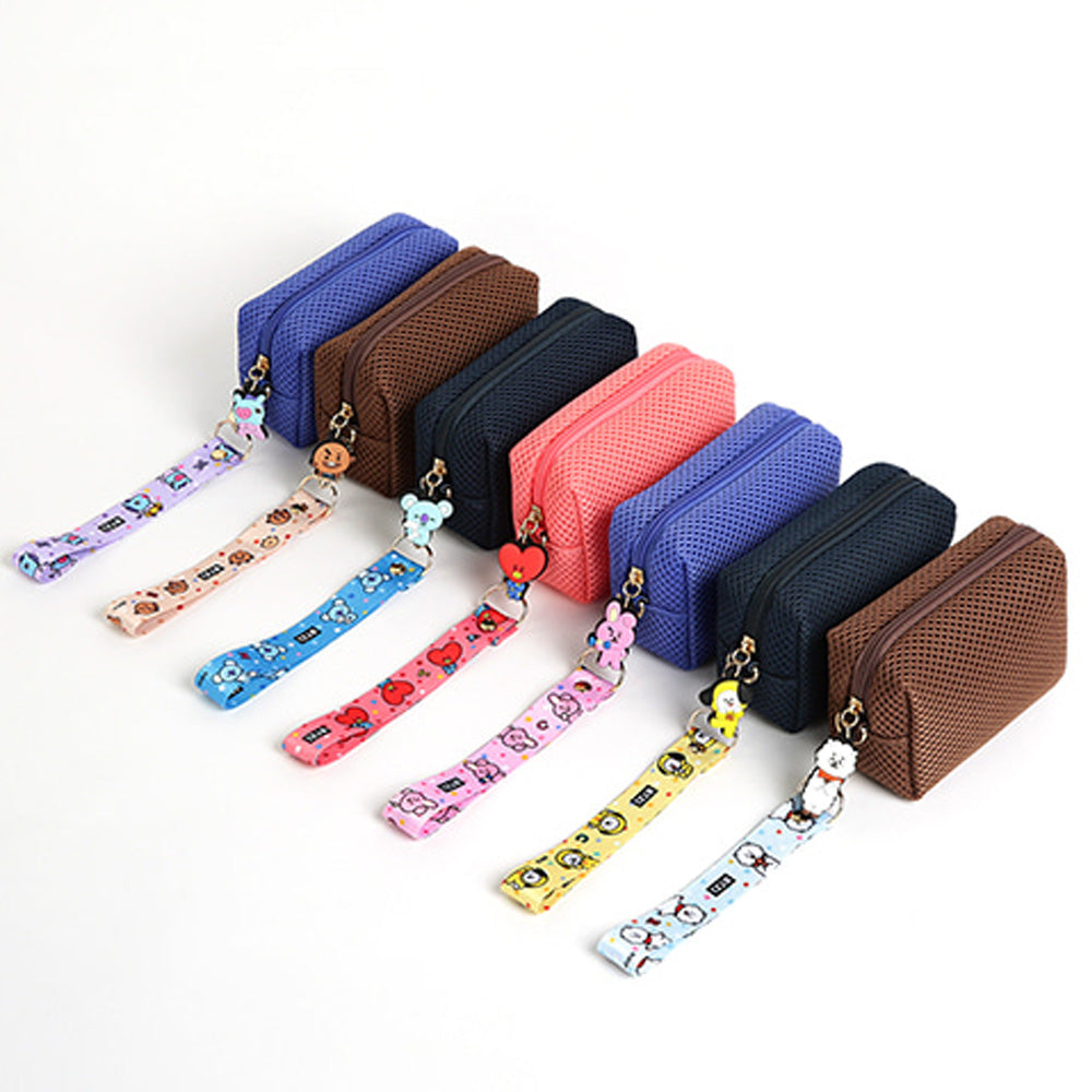 BT21 AIRMESH MINI POUCH WITH STRAP