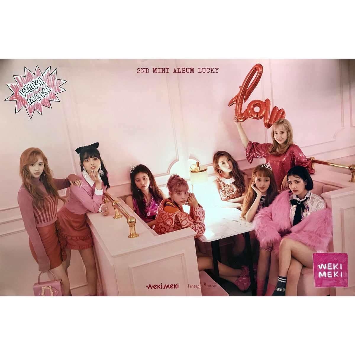 MUSIC PLAZA Poster A version Weki-Meki | Lucky - 2 type | POSTER