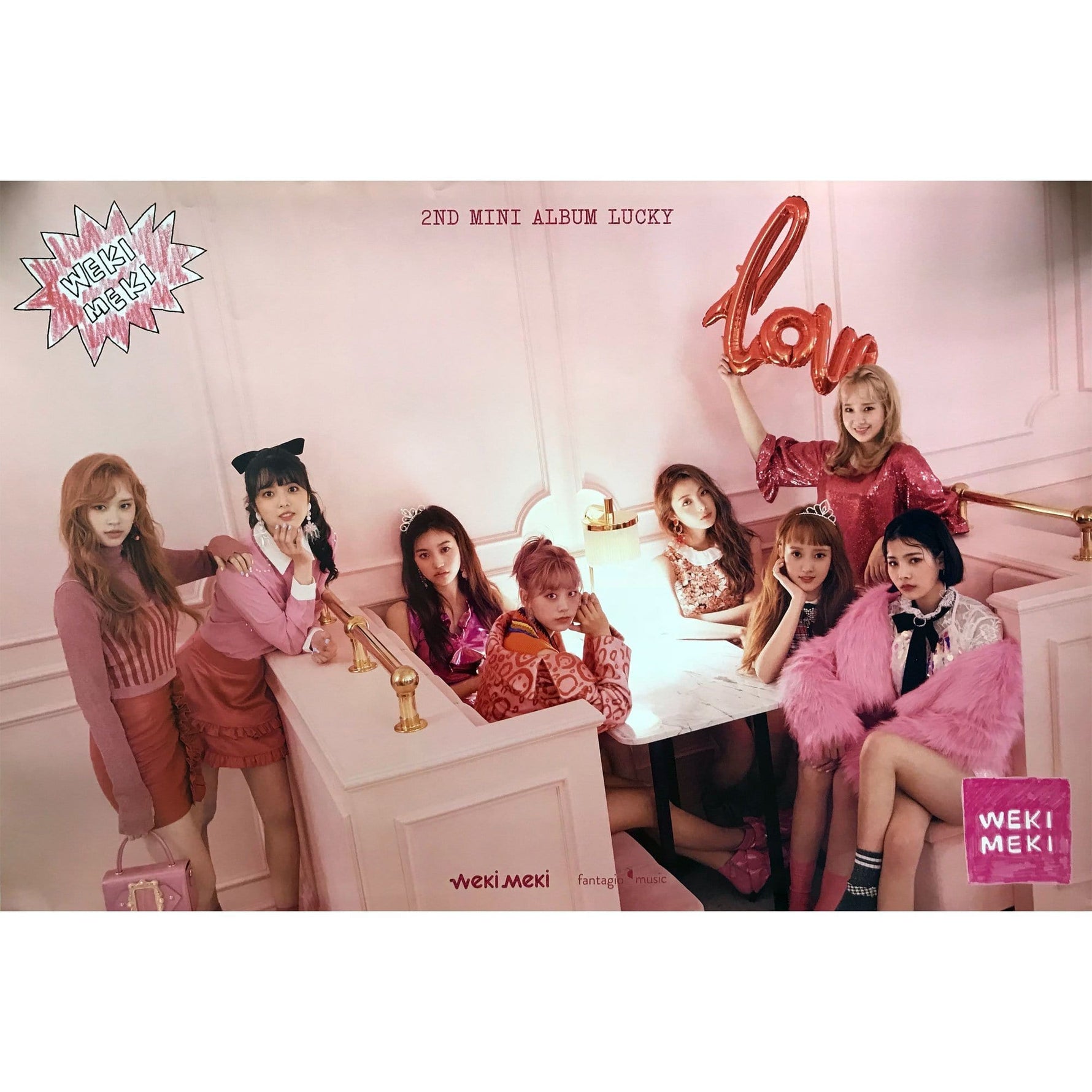 MUSIC PLAZA Poster A version Weki-Meki | Lucky - 2 type | POSTER