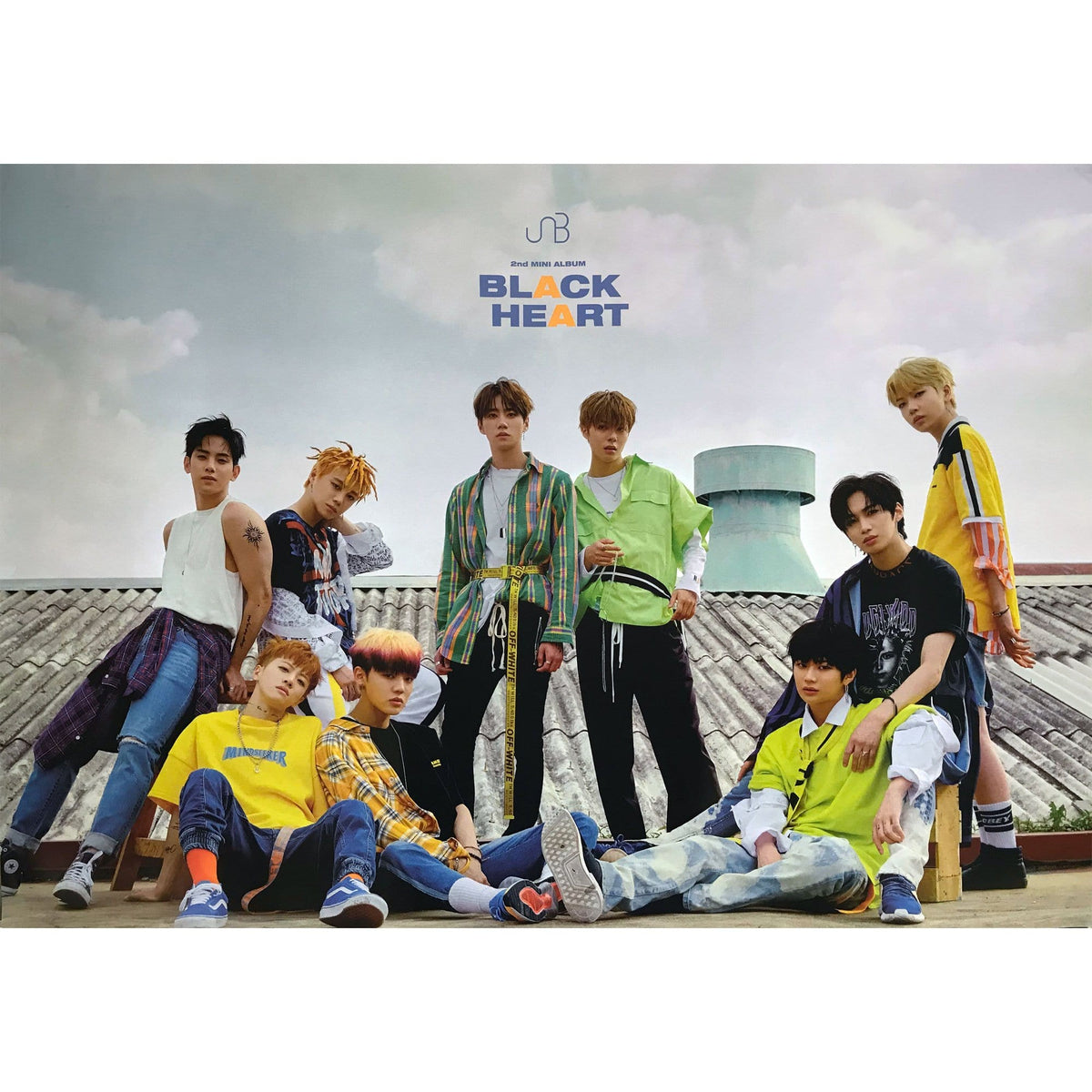 MUSIC PLAZA Poster A version 유앤비 | UNB | 2nd mini album - Black heart | POSTER