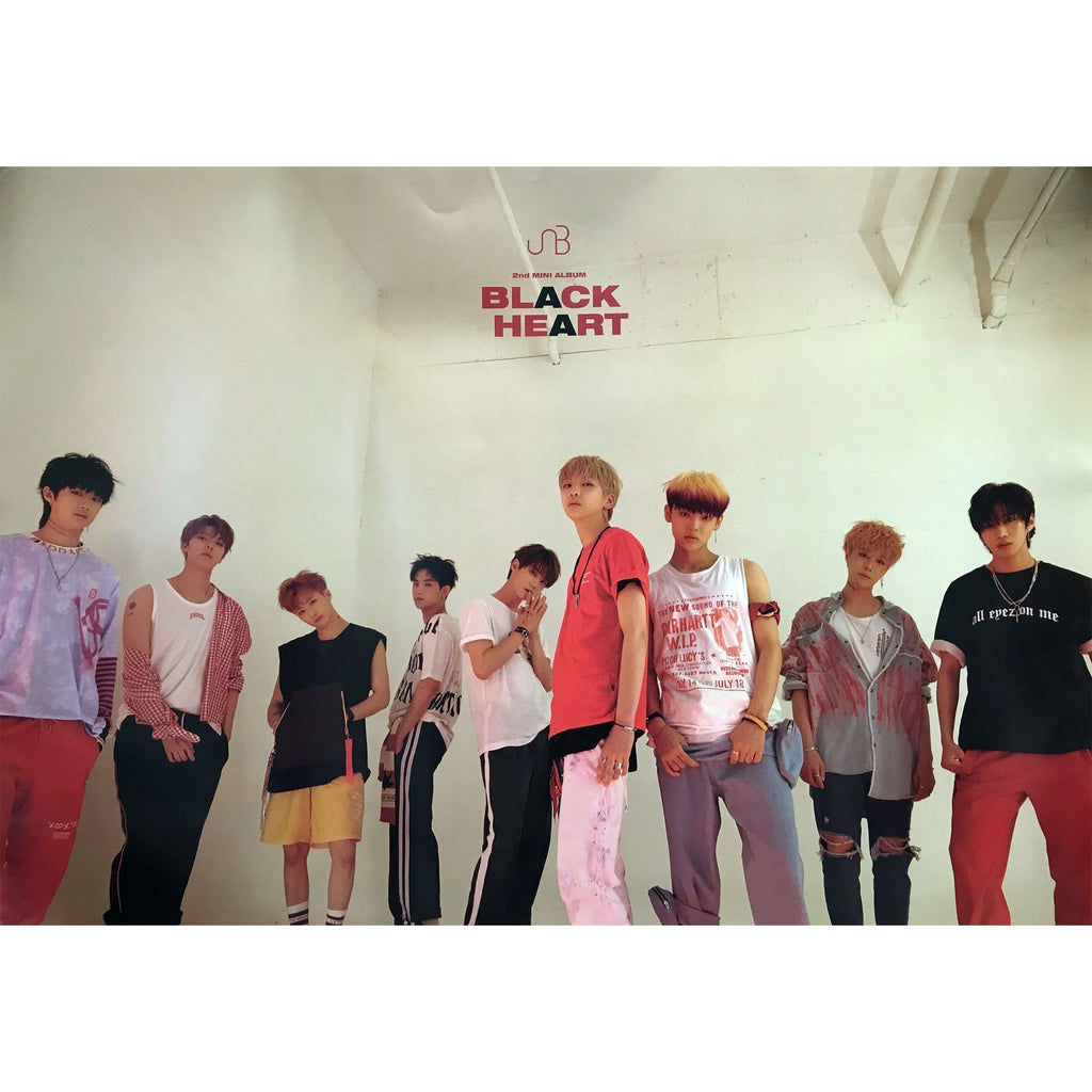 MUSIC PLAZA Poster B version 유앤비 | UNB | 2nd mini album - Black heart | POSTER