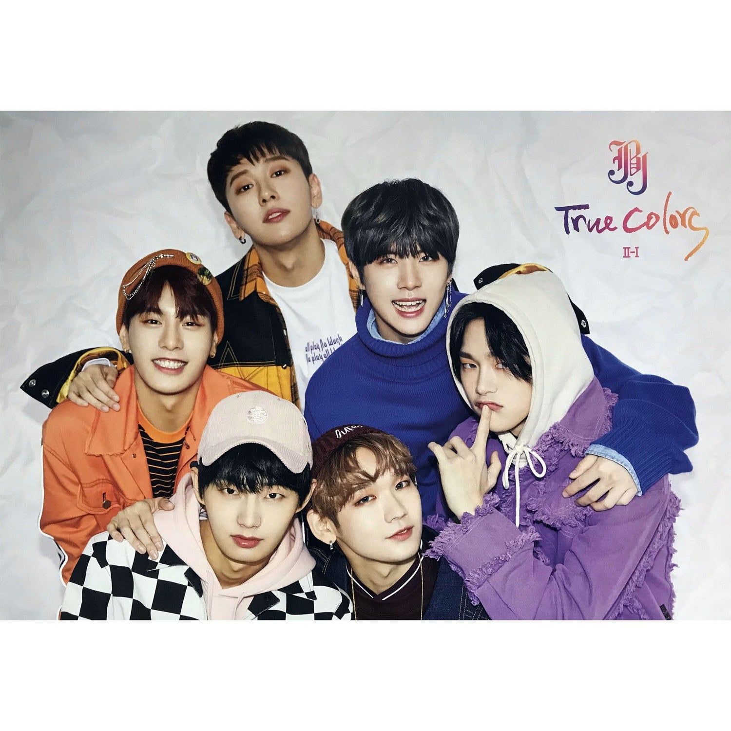 MUSIC PLAZA Poster A version JBJ | 제이비제이 | 2nd Mini Album - True Colors | POSTER
