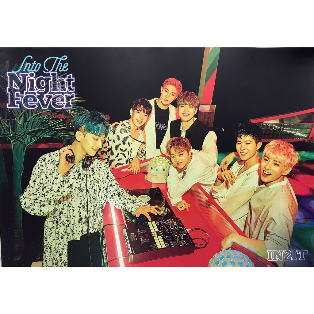 MUSIC PLAZA Poster A . Club ver 인투잇 | IN2IT | 2nd Single Album [ In to the Night Fever ]  2 version | POSTER
