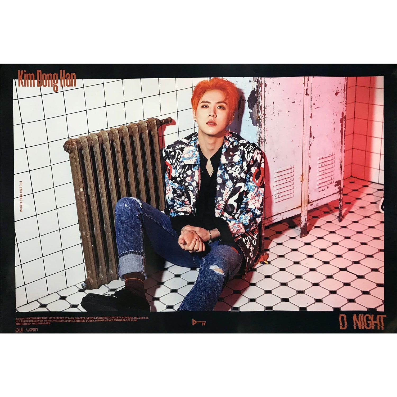 MUSIC PLAZA Poster B ver 김동한 | KIM DONGHAN |  2nd mini album (D-NIGHT) | POSTER