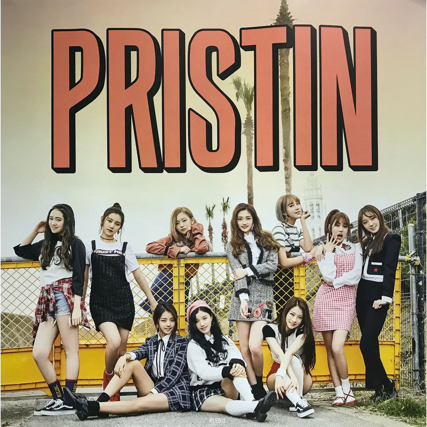 MUSIC PLAZA Poster A version 프리스틴 | PRISTIN  | 1st album -  HI! PRISTIN | POSTER