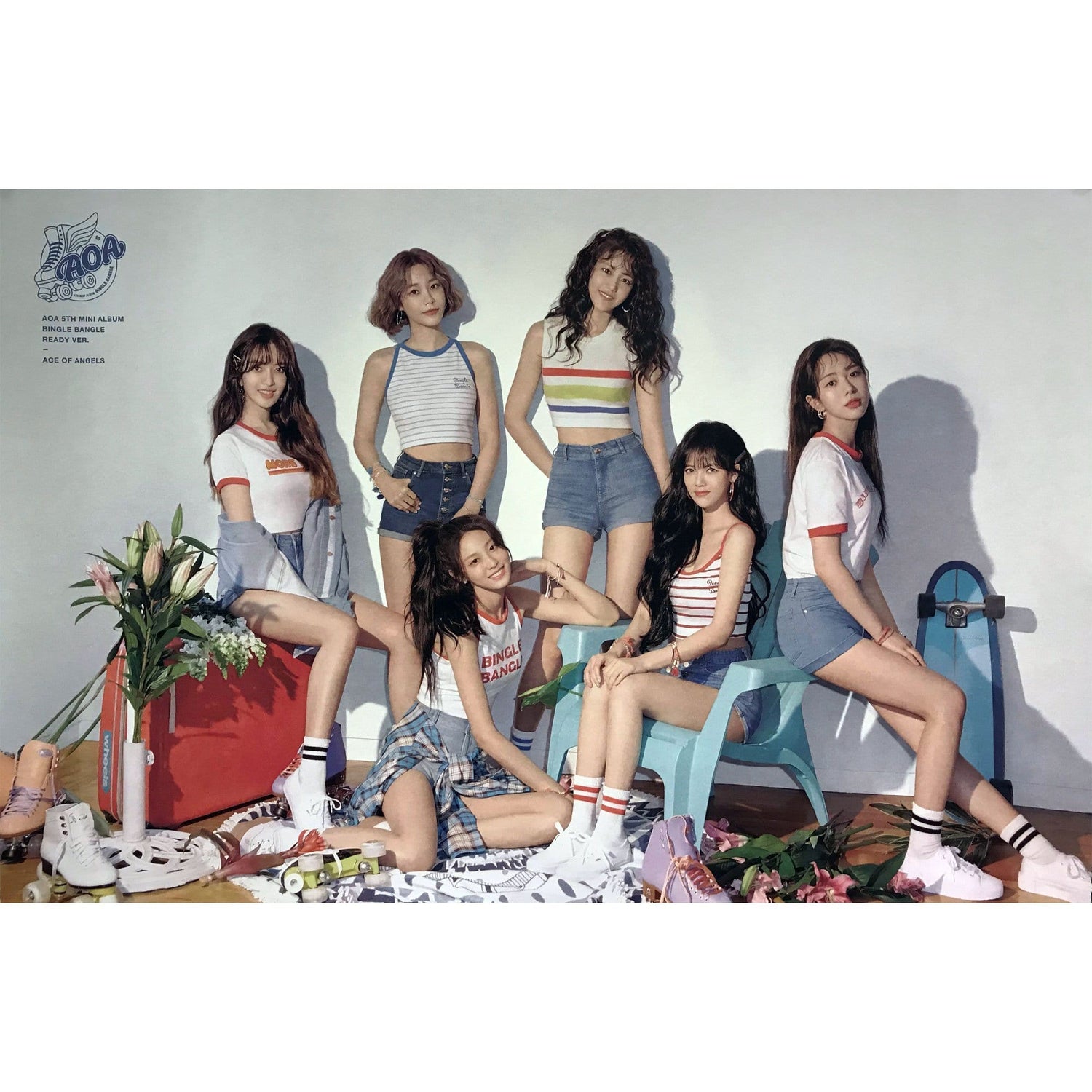 MUSIC PLAZA Poster A. ready version 에이오에이 | A.O.A | 5th - BINGLE BANGLE | POSTER