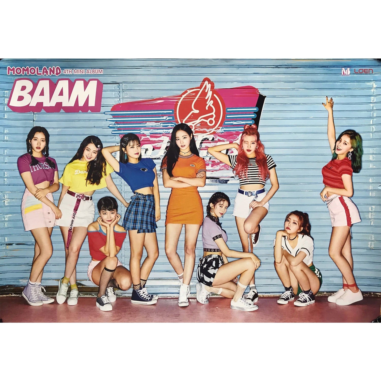 MUSIC PLAZA Poster MOMOLAND | 4th mini album BAAM | POSTER