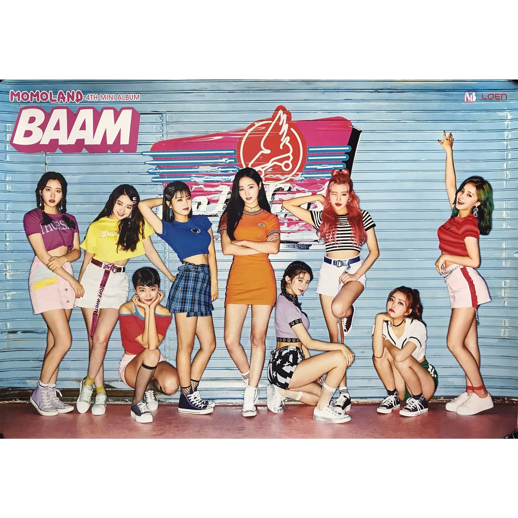 MUSIC PLAZA Poster MOMOLAND | 4th mini album BAAM | POSTER