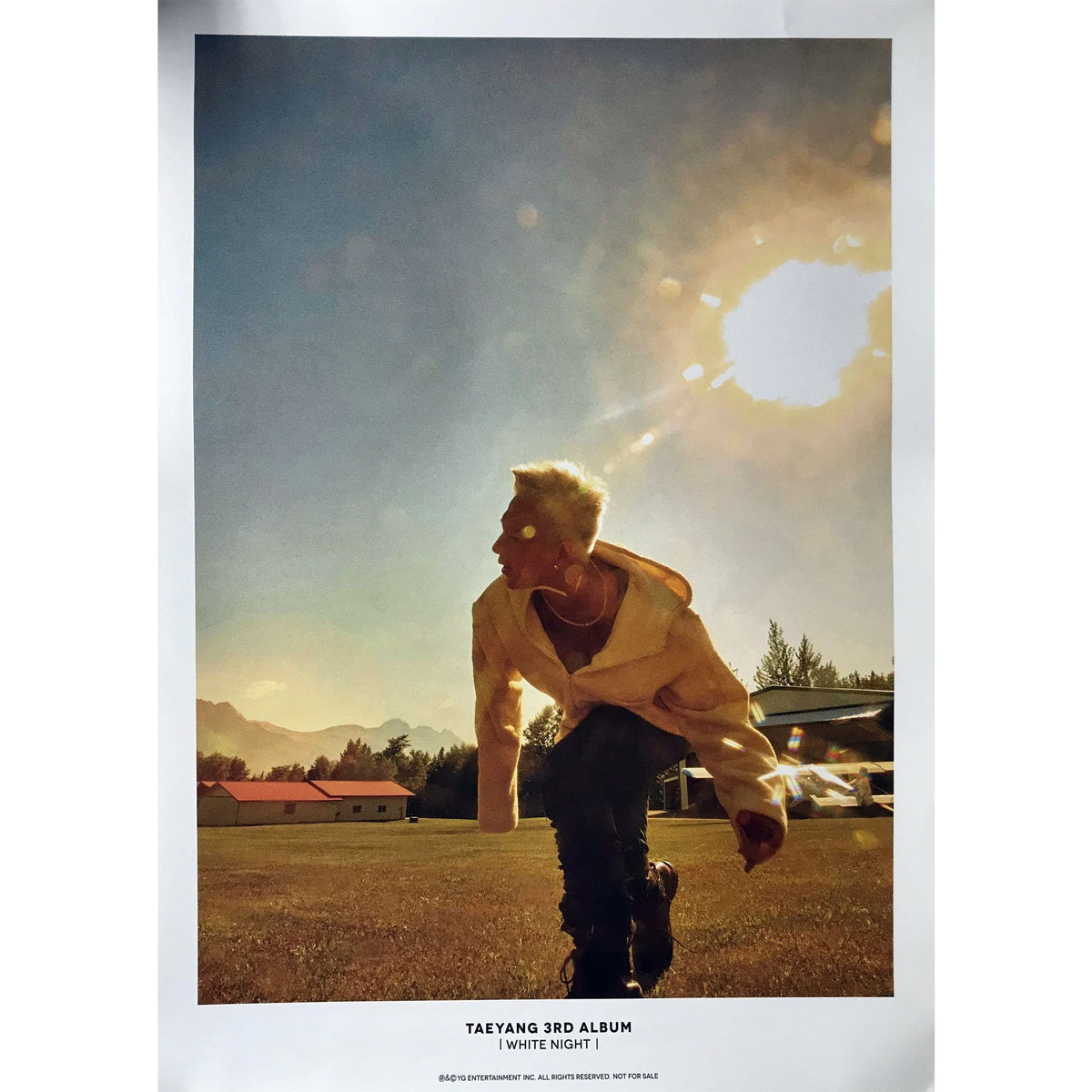 MUSIC PLAZA Poster 태양 | TAEYANG | 3th album - WHITE NIGHT | POSTER