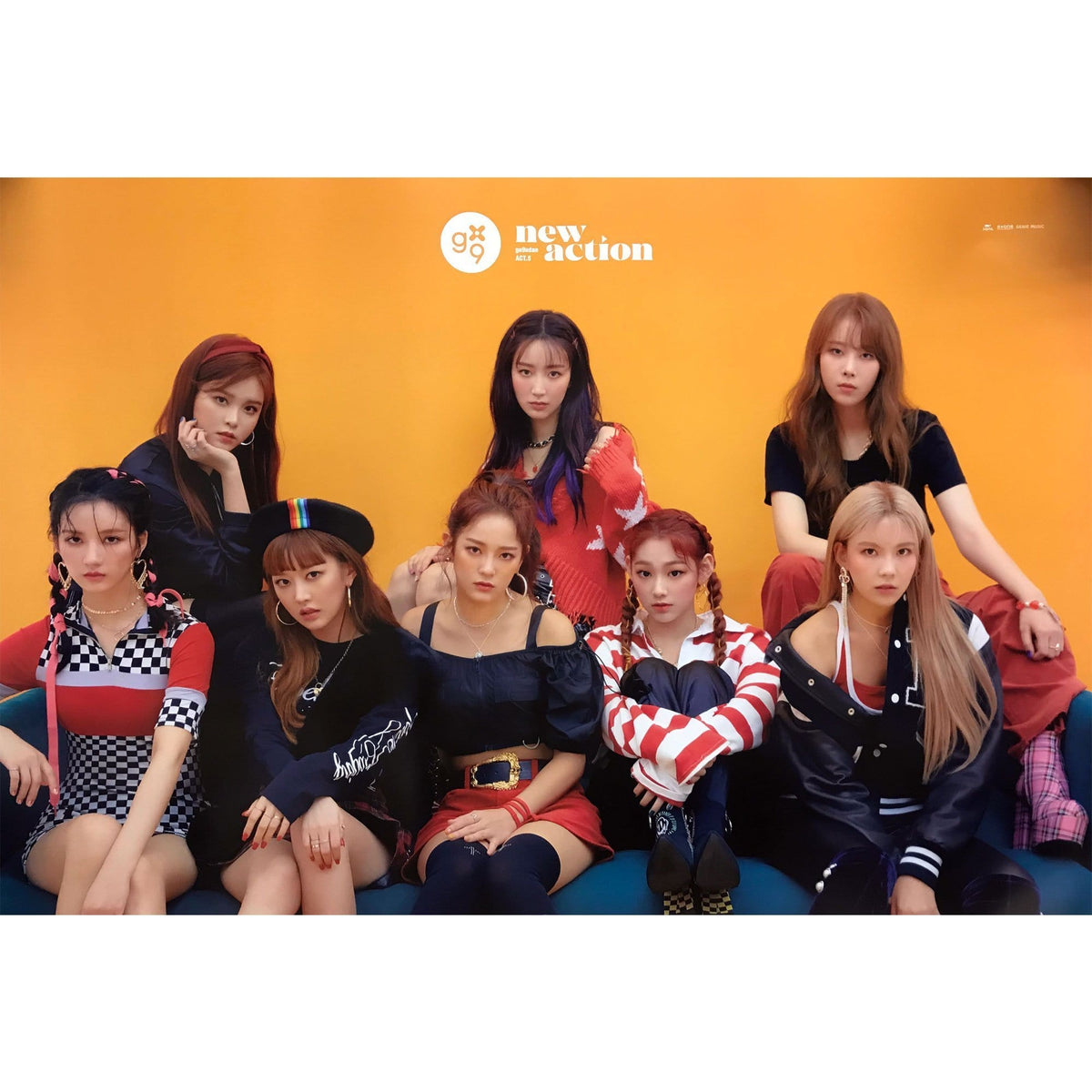 MUSIC PLAZA Poster A version 구구단 | GUGUDAN | 3rd mini album -  ACT.5 NEW ACTION | POSTER