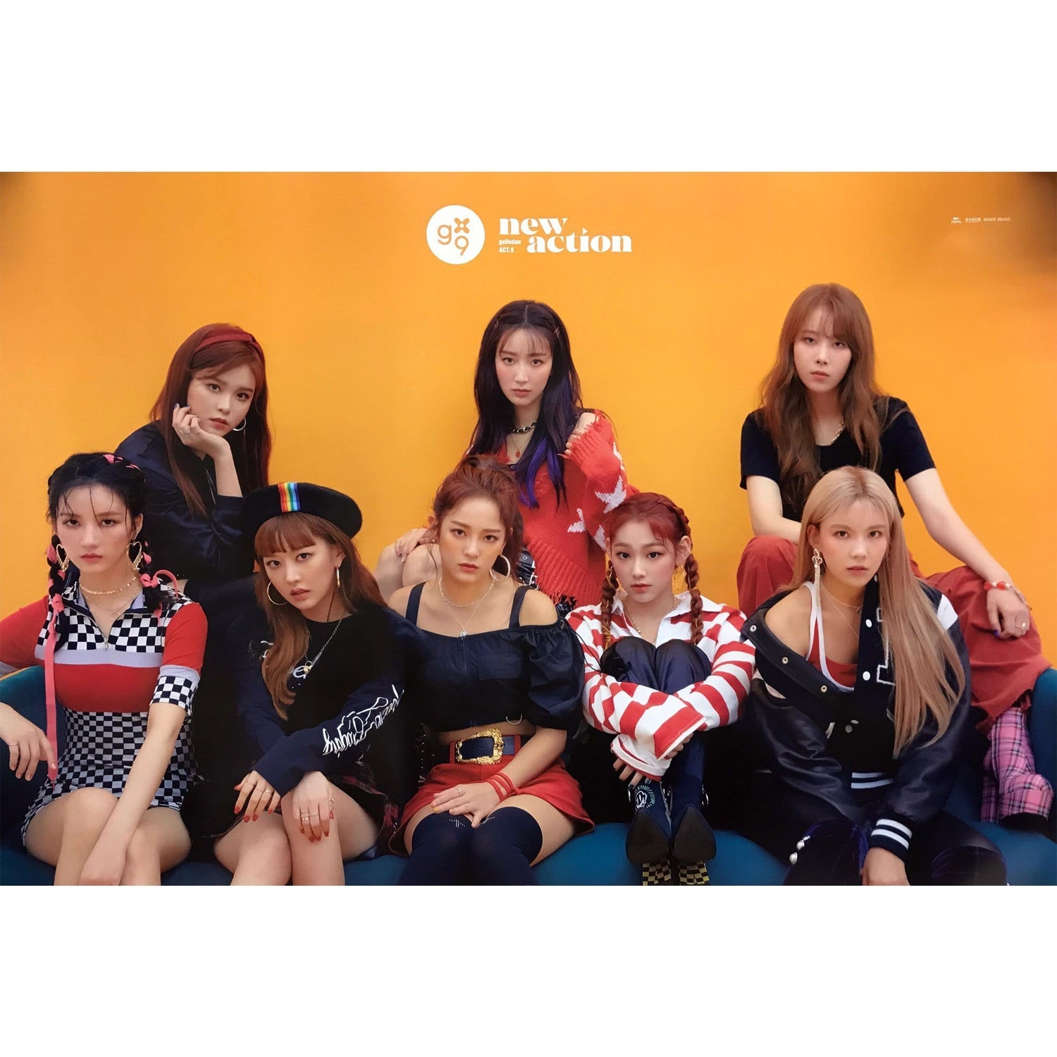 MUSIC PLAZA Poster A version 구구단 | GUGUDAN | 3rd mini album -  ACT.5 NEW ACTION | POSTER