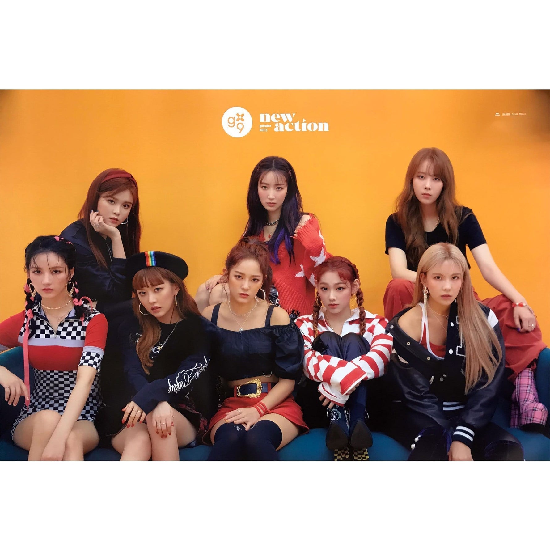 MUSIC PLAZA Poster A version 구구단 | GUGUDAN | 3rd mini album -  ACT.5 NEW ACTION | POSTER