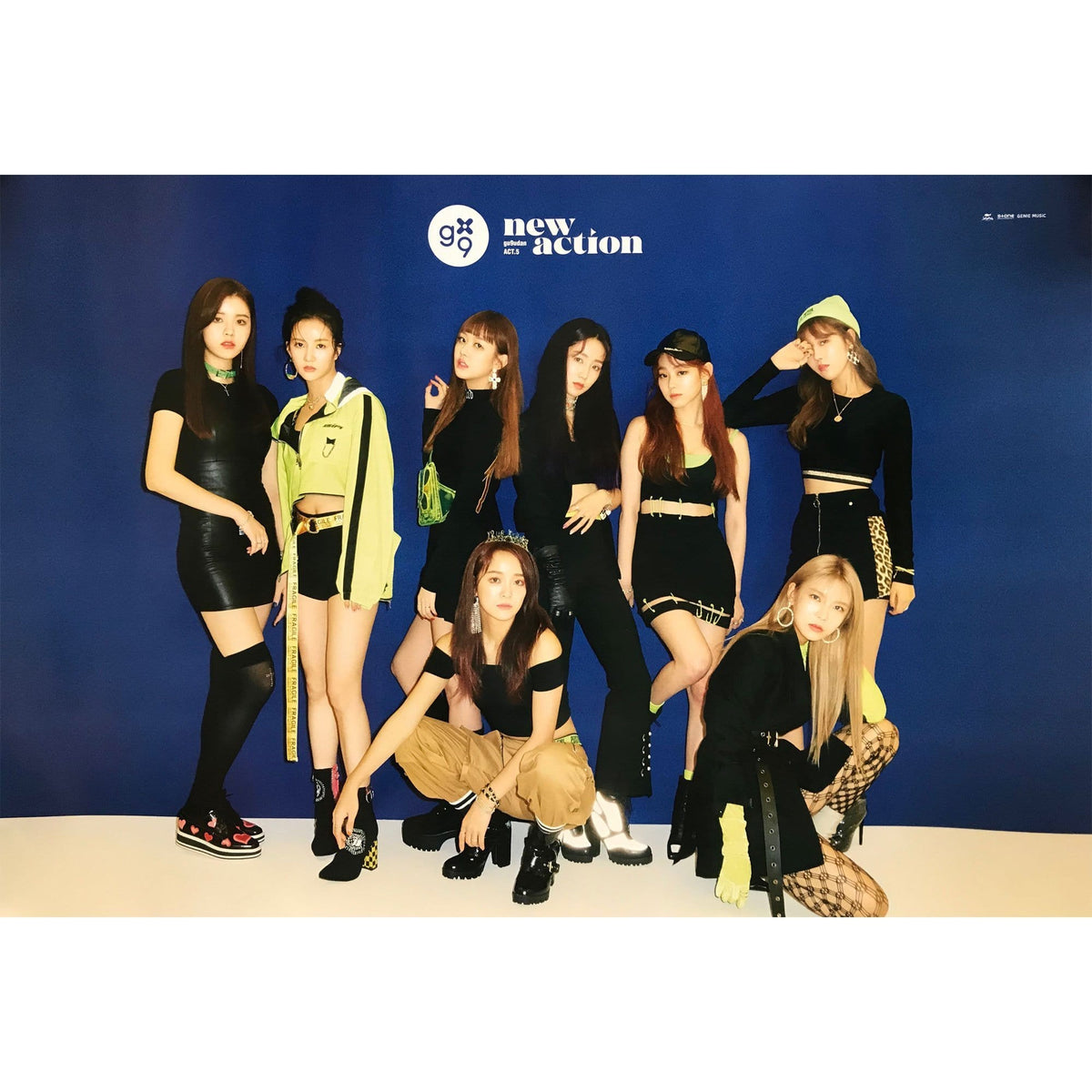 MUSIC PLAZA Poster B version 구구단 | GUGUDAN | 3rd mini album -  ACT.5 NEW ACTION | POSTER