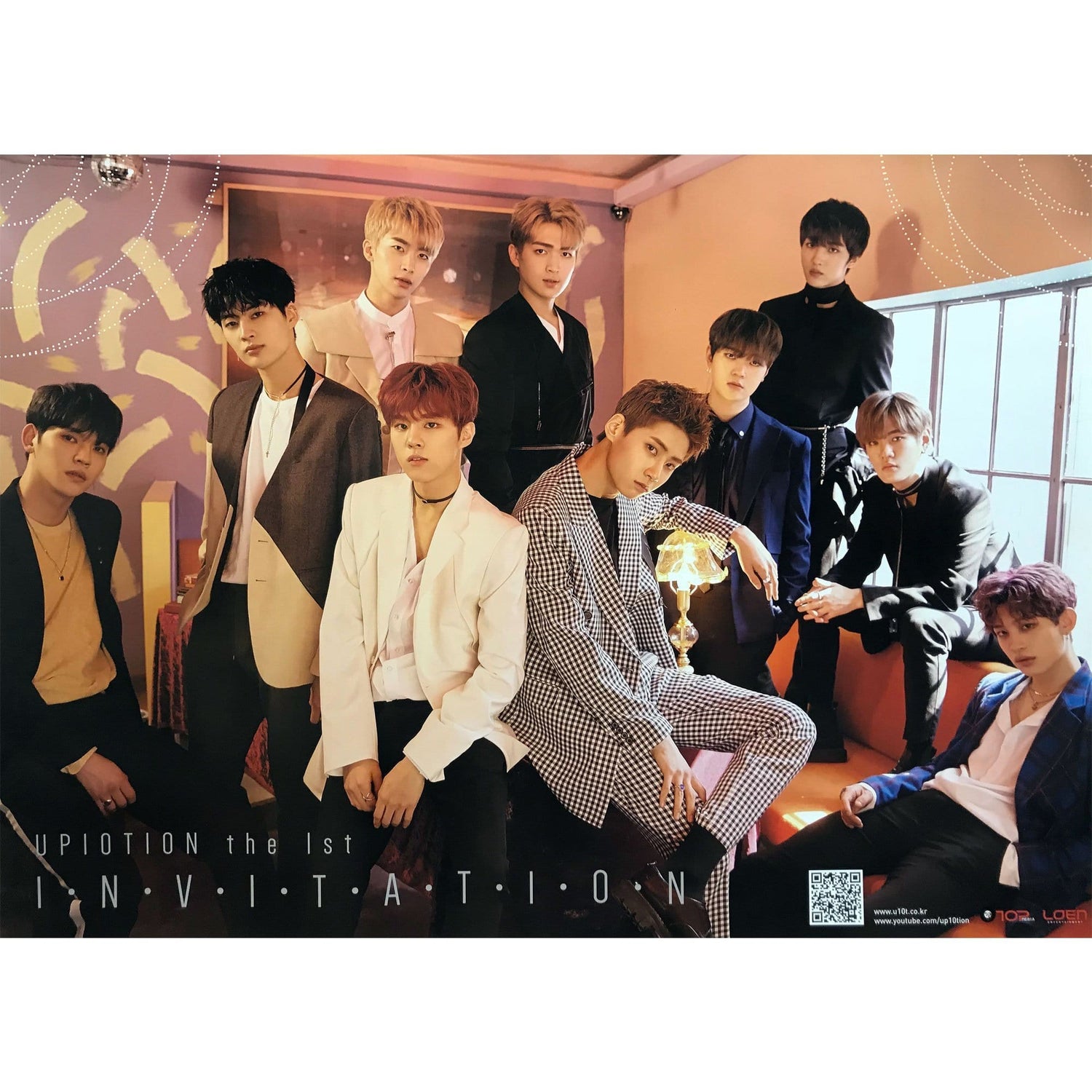 MUSIC PLAZA Poster A version UPIOTION | 1st Album I.N.V.I.T.A.T.I.O.N | POSTER